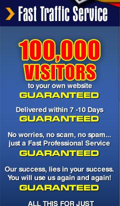 One Million Visitors to your website GUARANTEED